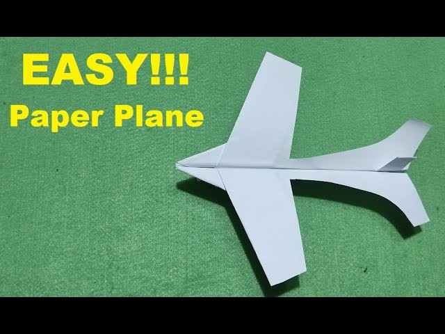 Easy Origami Plane - DIY Paper Plane - How To Make a Paper Plane - Simple Origami Tutorial