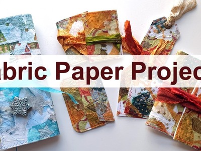 Fabric Paper Technique (& Projects)                                         #fabricpaper #artjournal