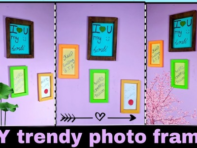 Fun paper frame DIY paper photo frame wall hanging #viral #wallhanging #like
