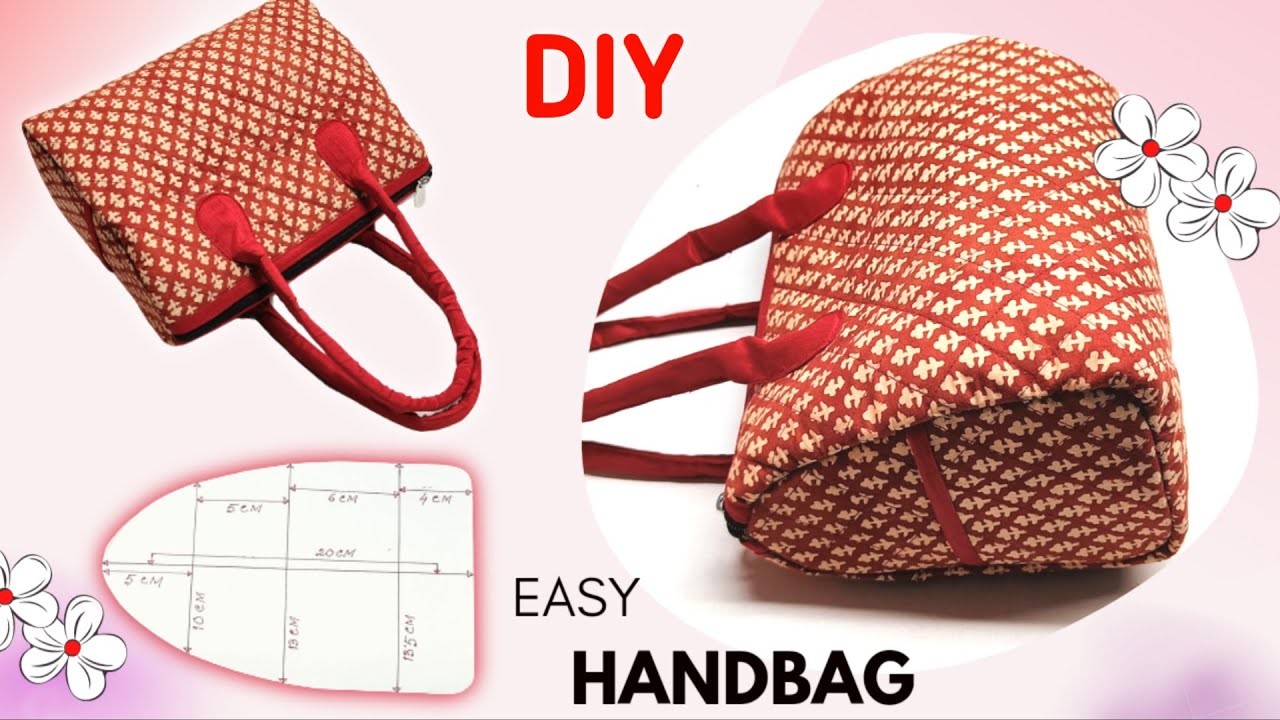 Handbag Making At Home With Cloth - Easy | Sangbisee DIY Crafts