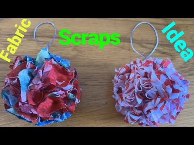 How I Turned Small Fabric Pieces Into A Beautiful Xmas Ornament. No Sewing Tutorial @The Twins Day