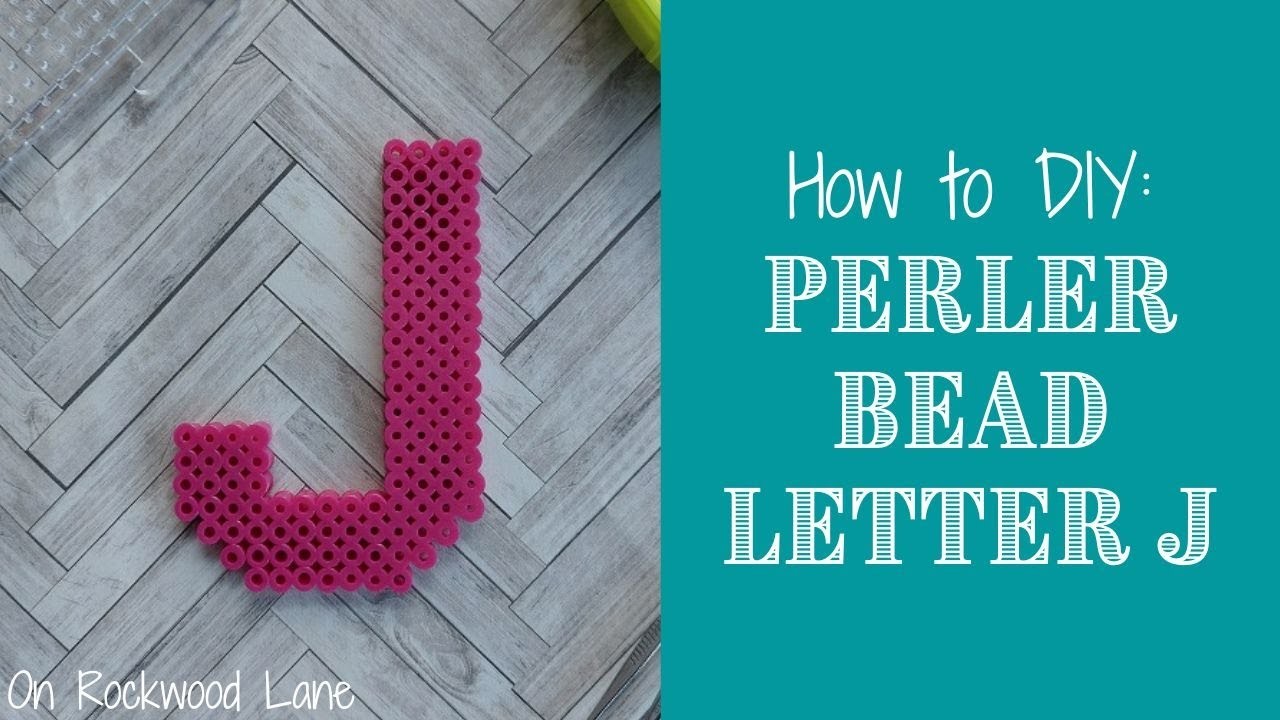 How to DIY: Easy Perler Bead Letter J