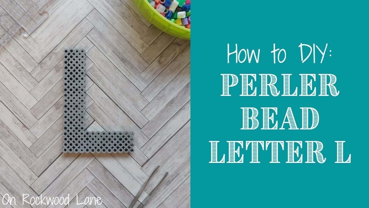 How to DIY: Easy Perler Bead Letter L