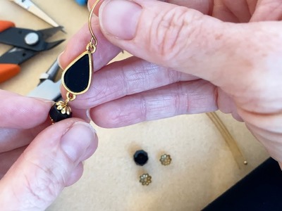 How to Fill a Bezel Setting with Ultra Suede and Make an Earring