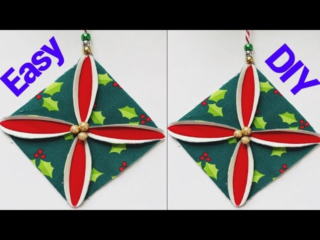 How To Make 3 Tone Christmas Ornament From Fabric Scraps.Simple & Easy DIY Tutorial @The Twins Day
