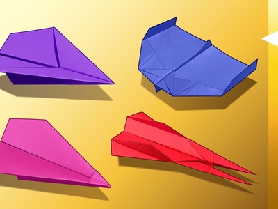 How to Make 4 Competition Winning Paper Airplanes (Darts, Gliders, and Boomerang Planes)