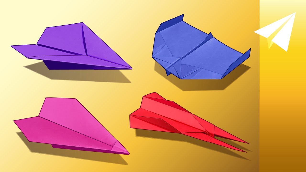 How to Make 4 Competition Winning Paper Airplanes (Darts, Gliders, and Boomerang Planes)