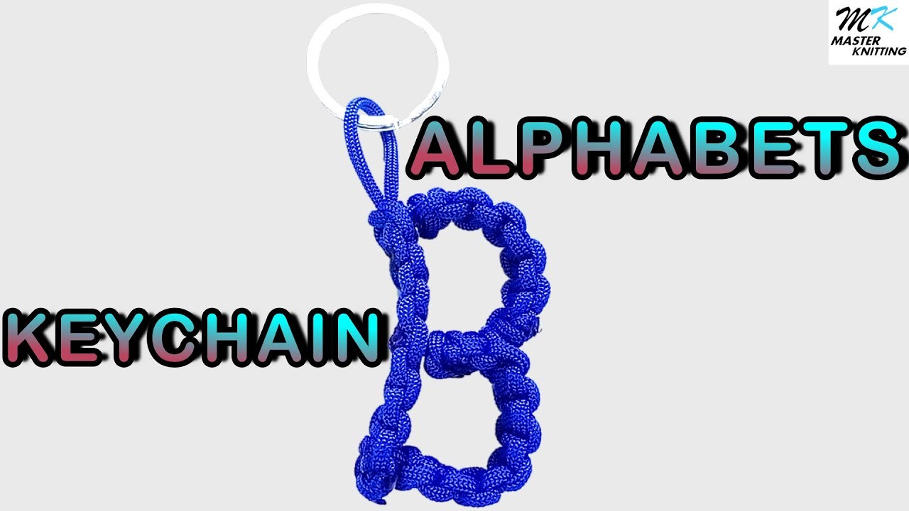 How to make 'B' Alphabet keychain