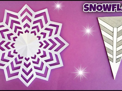 How To Make Christmas Paper Snowflake Easy | DIY Paper Snowflake Cutting