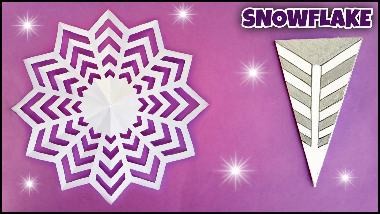 How To Make Christmas Paper Snowflake Easy | DIY Paper Snowflake Cutting