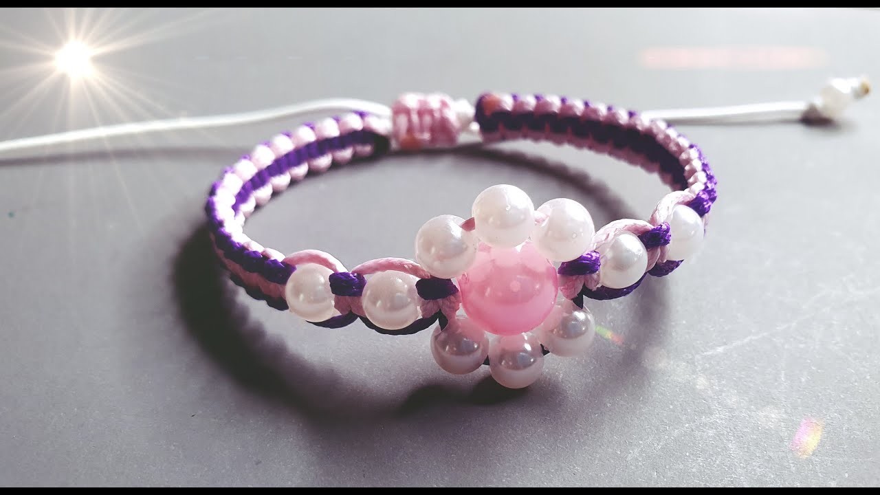 How to make macrame bracelets with beads