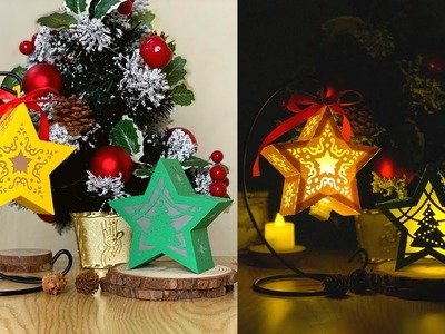 How To Make Papercut Xmas Star Lantern