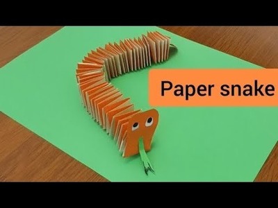 |How to make  Snake with paper | kindergarten activities | school activities| #papercrafts #DIY