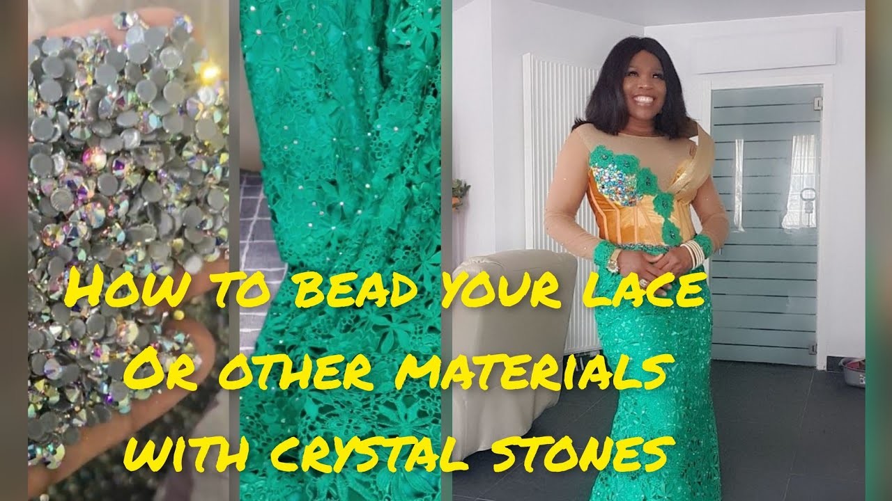 How to  turn your Cord lace into a beaded lace for the Christmas Season