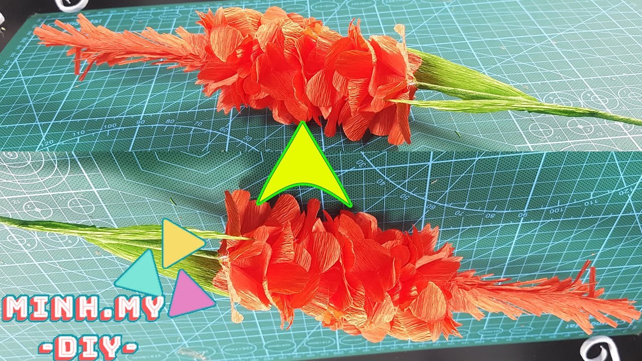 Instructions for making hyacinth flowers with colored paper | MINH MY -DIY-
