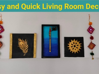 Living room Decor | Quick makeover| Simple frame making#Diy