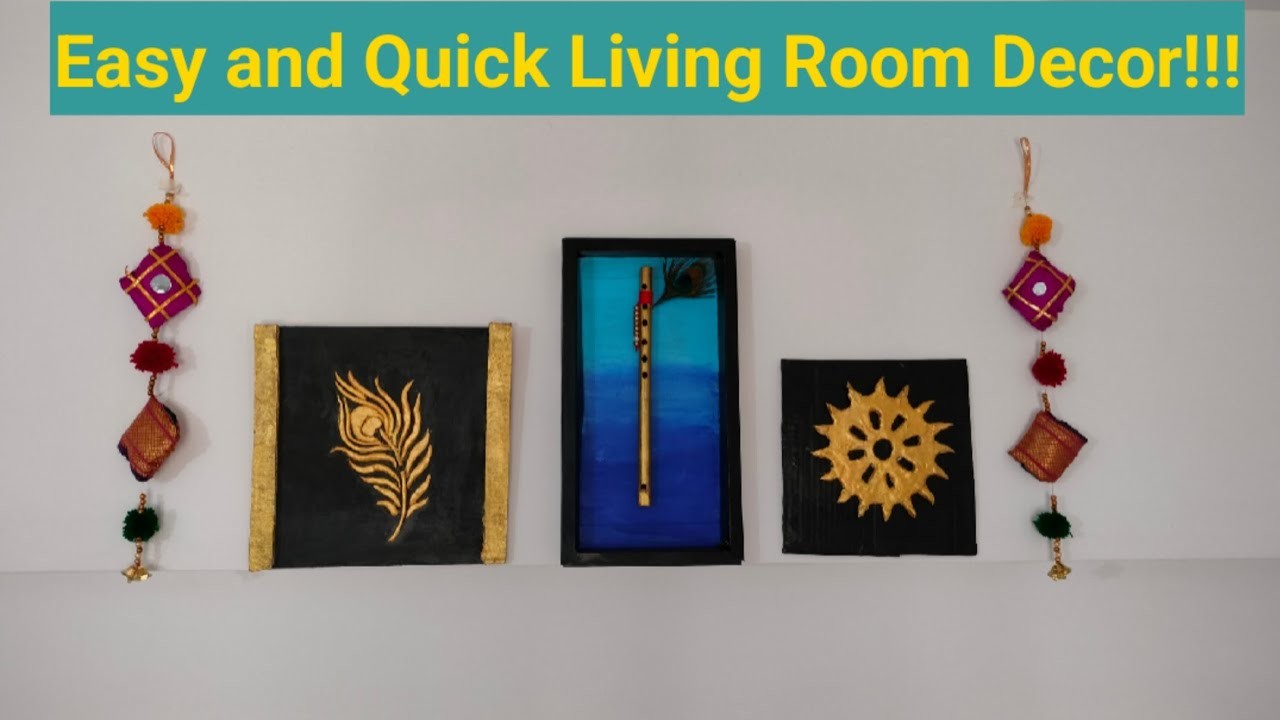 Living room Decor | Quick makeover| Simple frame making#Diy