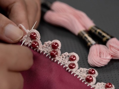 Needle Lace border - DIY for Dress Making @HandiWorks