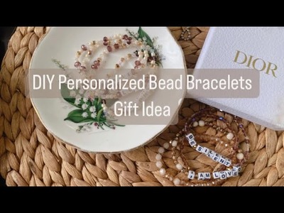 Personalized DIY Bead Bracelets | Gift Ideas | Easy Bracelets