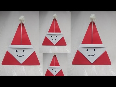 Santa Claus from paper.diy.Christmas craft ideas.easy diy.paper craft.@craftislove100
