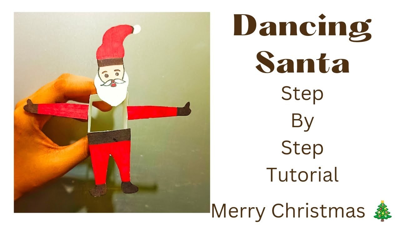 Santaclaus craft diy | merry Christmas crafts | #art #craft #merrychristmas #santaclaus Dancingsanta