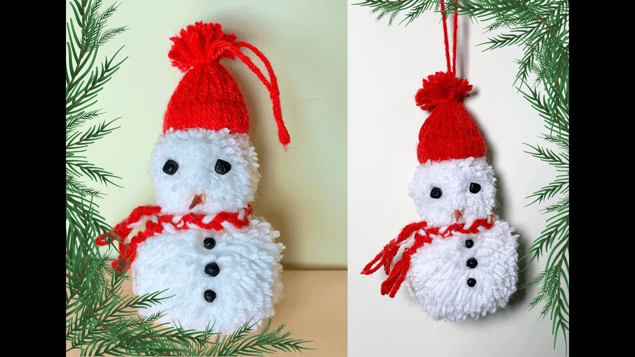 Snowman | Christmas Ornaments | DIY | Woollen Crafts
