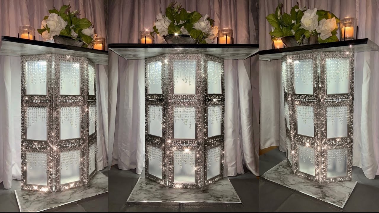Wow!!! ????See How I’ Created a Amazing Glam Decor Table Using Dollar Tree Mirror Frames | Decor 2022