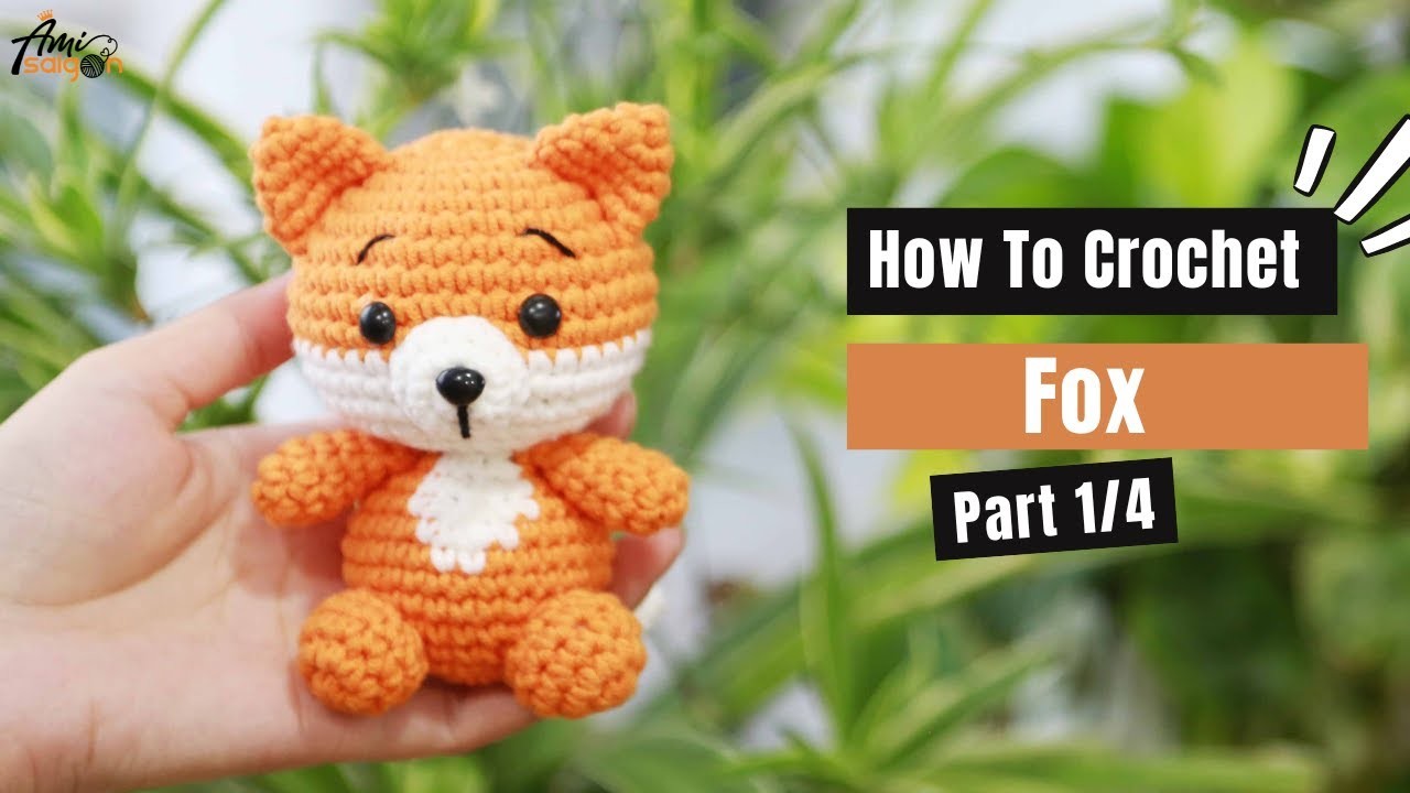 #237 | Fox With Leaf Hat Amigurumi (1.4) | How To Crochet Forest Animals Amigurumi | @AmiSaigon