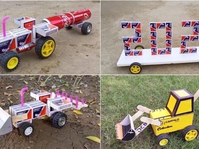 4 Amazing Diy Toy You Can do at Home - DIY JCB Tractor
