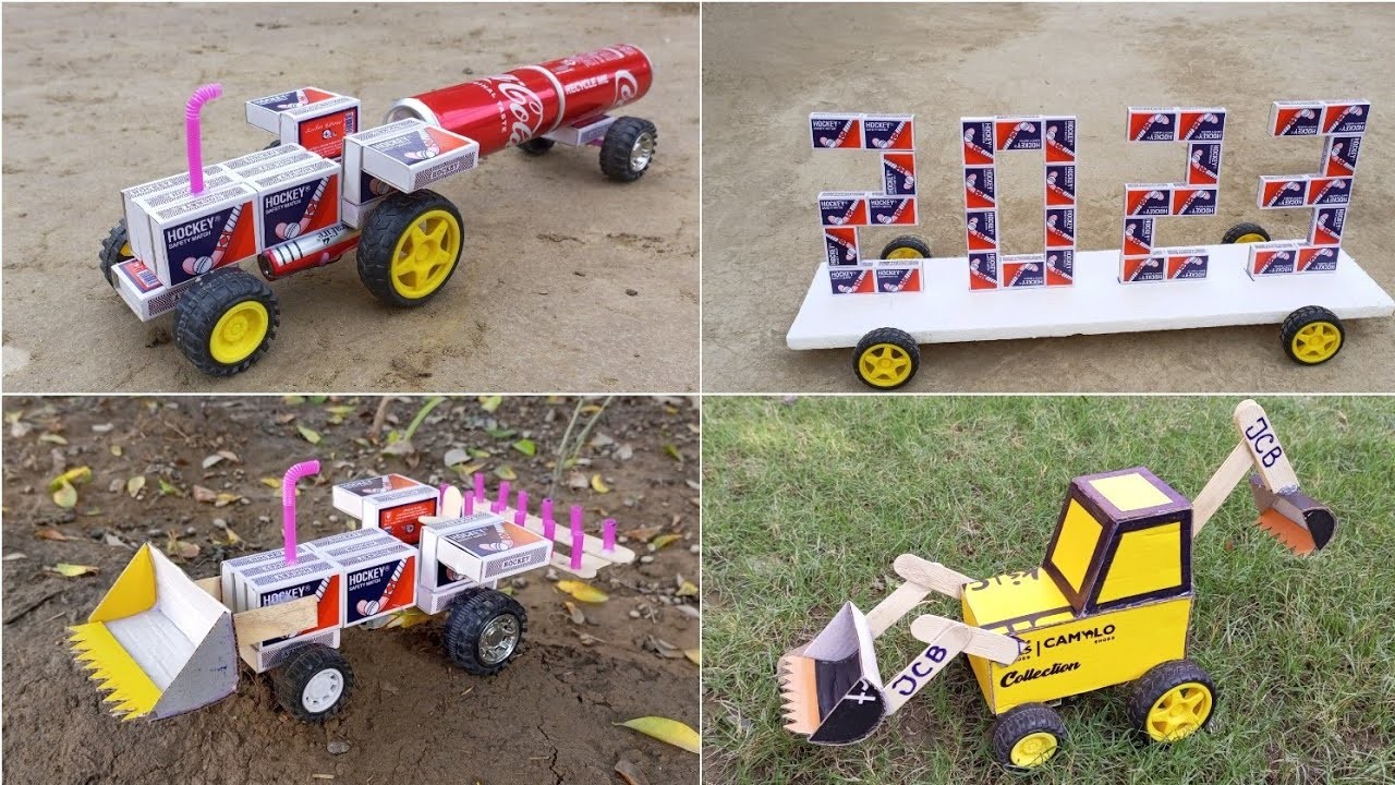 4 Amazing Diy Toy You Can do at Home - DIY JCB Tractor