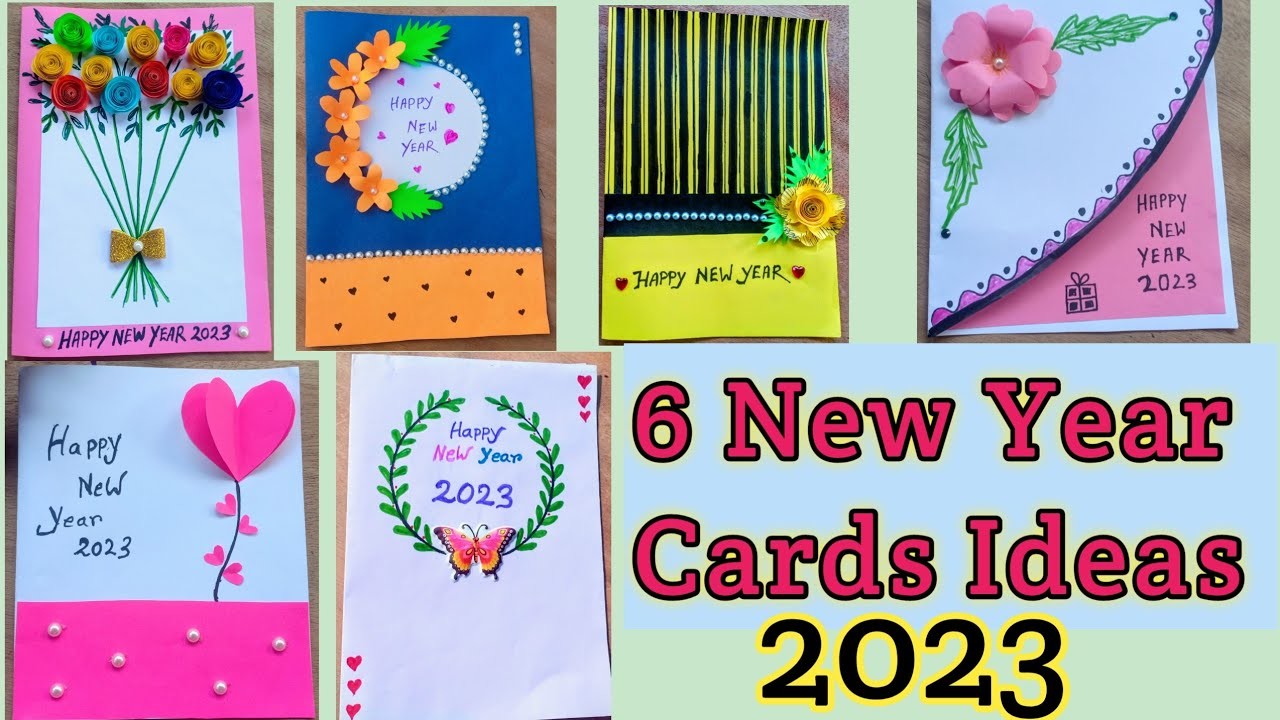 6 new year cards ideas - happy new year 2023