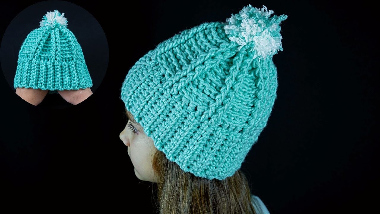 A beautiful crochet hat - a tutorial for beginners!