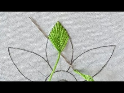 Amazing Fly Stitch Tutorial !!! Amazing Flower Embroidery Design by Rup Handicraft