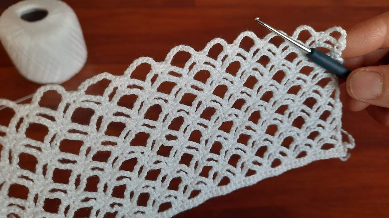 AWESOME, Adorable Fishnet crochet lace ????Filet Etol Shawl and Cover Model Tığ işi örgü