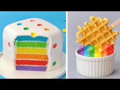 Awesome rainbow cake decorating tutorials easy chocolate cake hacks compilation l extreme cake