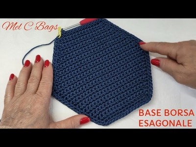 BASE BORSA ESAGONALE Crochet @MelCbags - VIDEO TUTORIAL