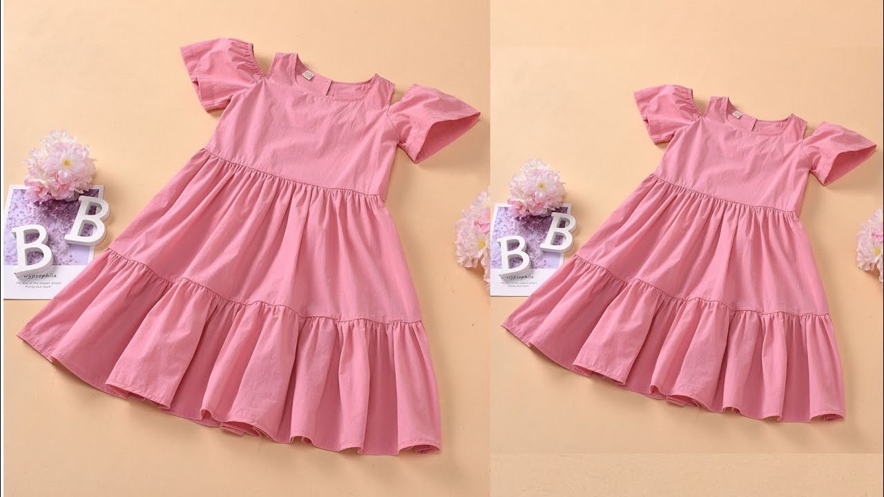 Beautiful Baby Frock Cutting and Stitching.Baby Frock
