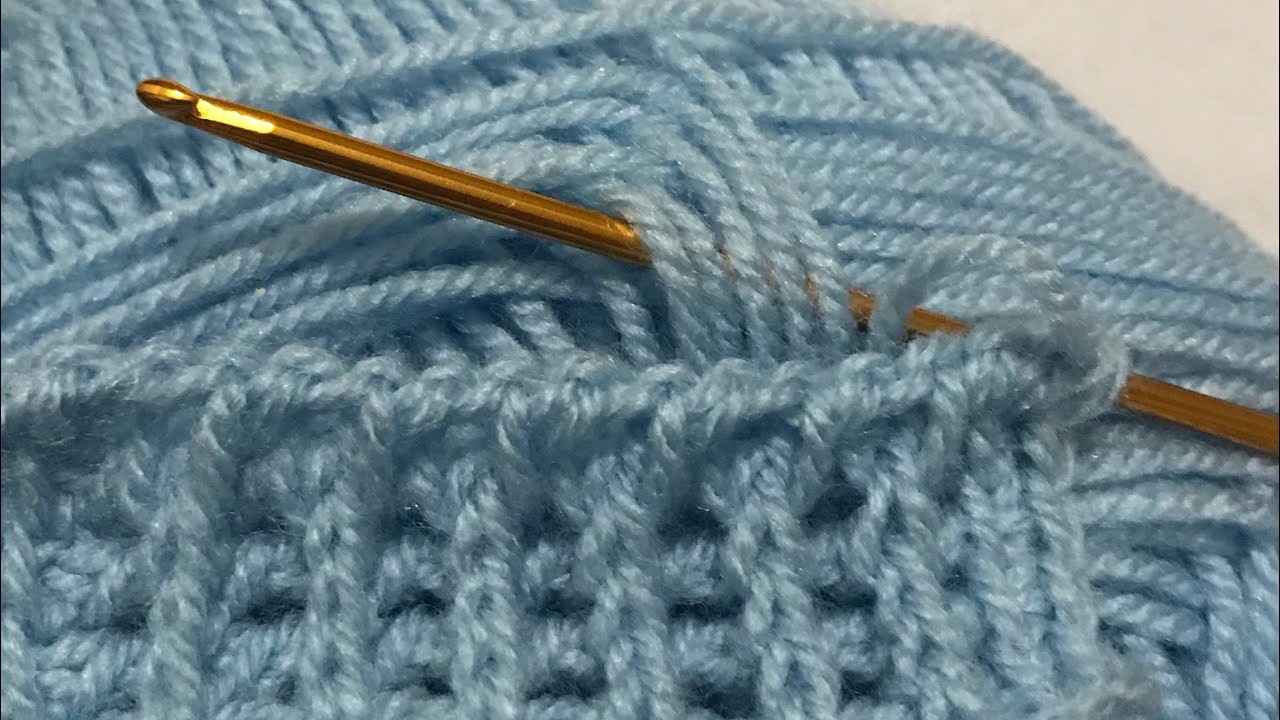 Crochet Art. easy tunisian stitch for beginners. live tutorial #19