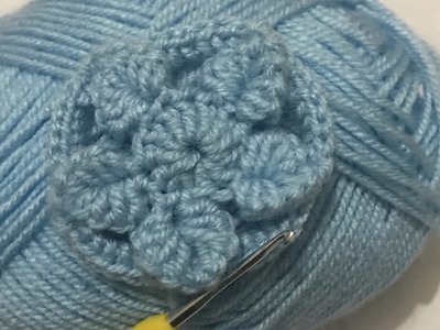 Crochet Art. super easy stitch for beginners. floral motif. live tutorial