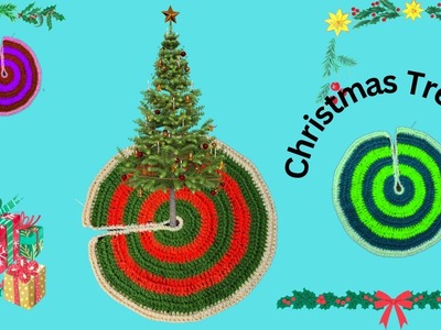 Crochet Christmas Tree Skirt | Christmas Tree Skirt | Crochet Tutorial In English | Club Crafteria