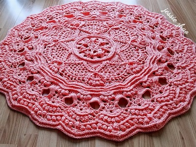 Crochet home rug #85.crochet mandala.mandala de ganchillo.háčkovaná mandala.mandala all'uncinetto