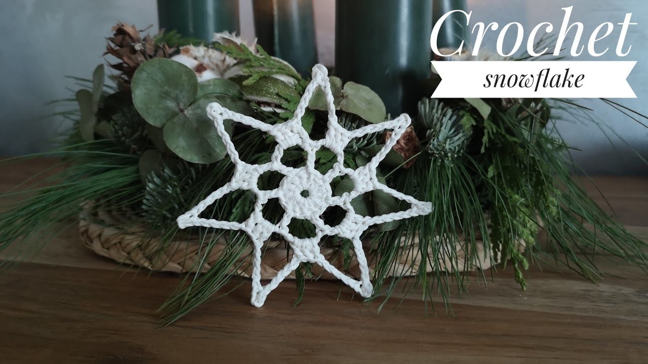 Crochet Snowflake Tutorial, Schneeflocke Häkeln Anleitung