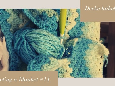 Crocheting a Blanket RealTime with no talking. Decke häkeln in Echtzeit (kein Reden) #11