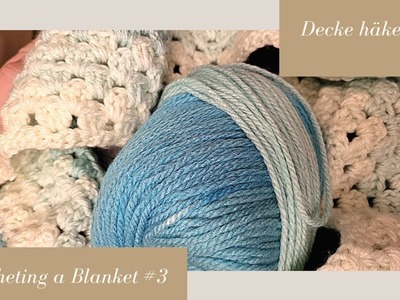Crocheting a Blanket RealTime with no talking. Decke häkeln in Echtzeit  (kein Reden) #3