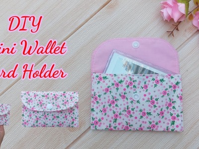DIY Mini Wallet Card Holder. How to sew mini wallet card and coin. easy sewing tutorial.