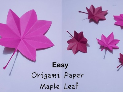 DIY paper maple leaf | Paper leaf | Origami paper crafts | School crafting ideas | Tiny life