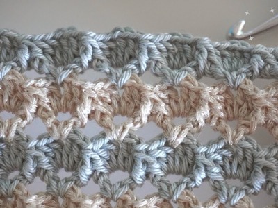 Easy Crochet Shell Pattern | Crochet pattern for shawl or blanket or.  | english subtitles