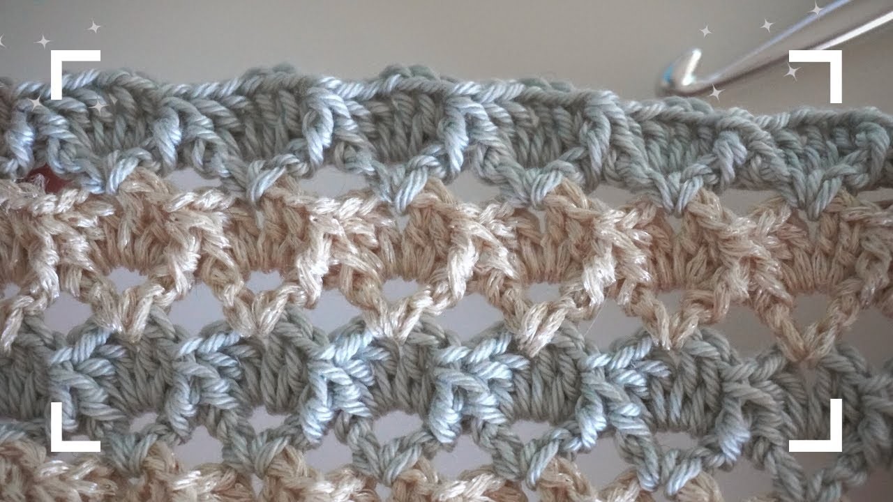 Easy Crochet Shell Pattern | Crochet pattern for shawl or blanket or.  | english subtitles