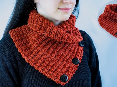 Everyone can crochet such a snood - it’s warm and beautiful!