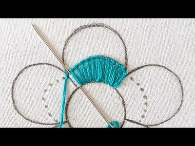 Hand Embroidery !!! New & Modern Flower Hand Embroidery Designs Tutorial, Flower Stitch Sewing Hack